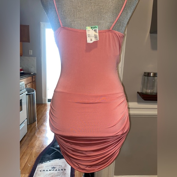 Salmon Ruched Mini - Picture 5 of 6